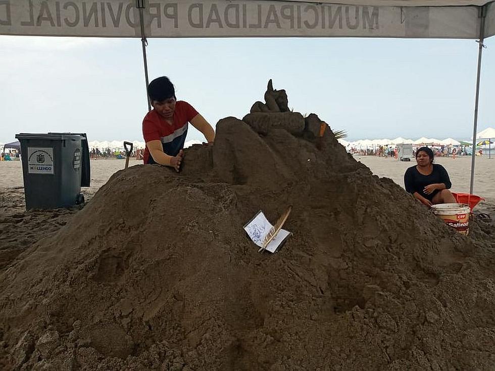 ​Transforman la arena en bellas esculturas (FOTOS)