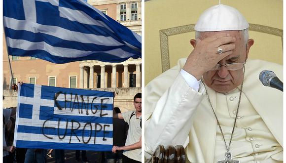 Papa Francisco pide rezar por Grecia y poner la "dignidad" en el debate político