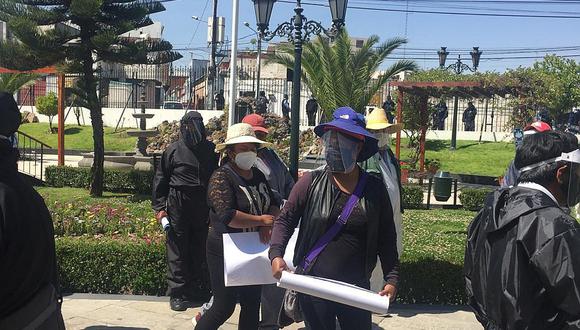 ​Pobladores protestan para exigir construcción de planta de tratamiento de agua