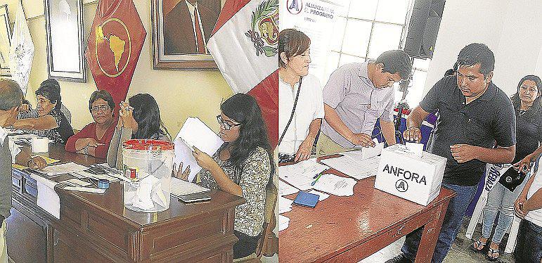 Oficializan candidaturas   a la alcaldía   de Trujillo