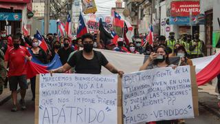 Chile: Marchas anti y promigración debido a crisis migratoria en el norte del país (FOTOS)