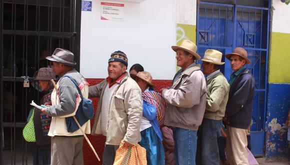 Chaupimarca: 205 aspirantes para 71 cupos de Pensión 65