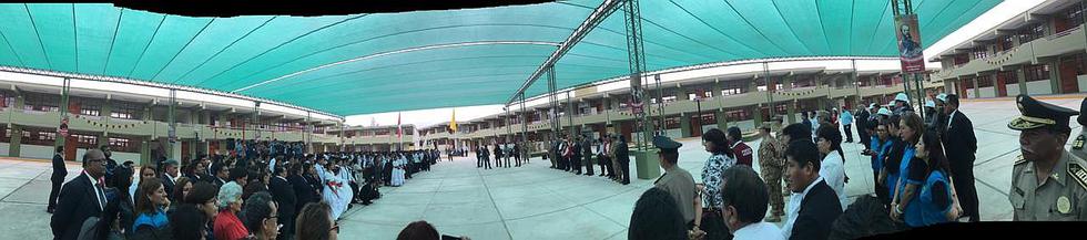 Presidente Vizcarra llegó a Tacna para inaugurar nueva infraestructura de colegio Nuestros Héroes del Pacífico