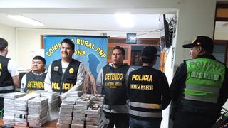 Arequipa: Policía incauta 92 kilos de droga en Camaná