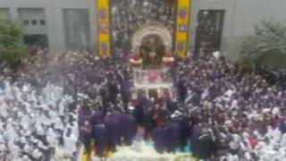 Señor de los Milagros: así fue la salida del Cristo Moreno en su primer recorrido tras 2 años de la pandemia por COVID-19 | VIDEO