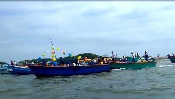 San Pedro y San Pablo: realizan procesión en Puerto Pizarro (VIDEO)