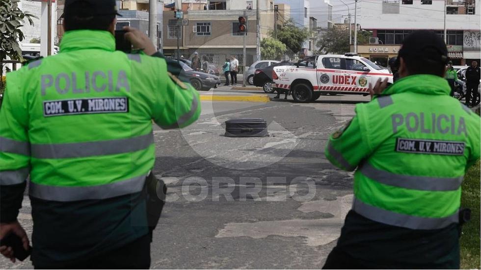 Falsa amenaza de bomba en grifo del Cercado de Lima (FOTOS Y VIDEO)