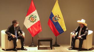 Pedro Castillo tras reunirse con Guillermo Lasso: “Agradezco la visita del presidente de Ecuador”