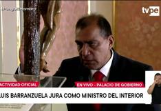 Luis Barranzuela jura como ministro del Interior en reemplazo de Juan Carrasco (VIDEO)
