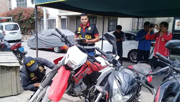 Ladrones seleccionan motos en Arequipa para venderlos a mineros de Puno