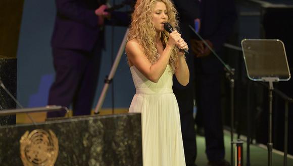 ​Shakira cantó en la ONU para el papa Francisco (VIDEO)