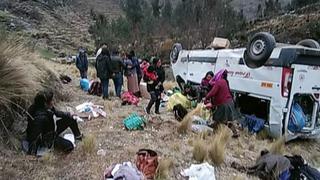Muerto y heridos en racha de accidentes en norte de Puno
