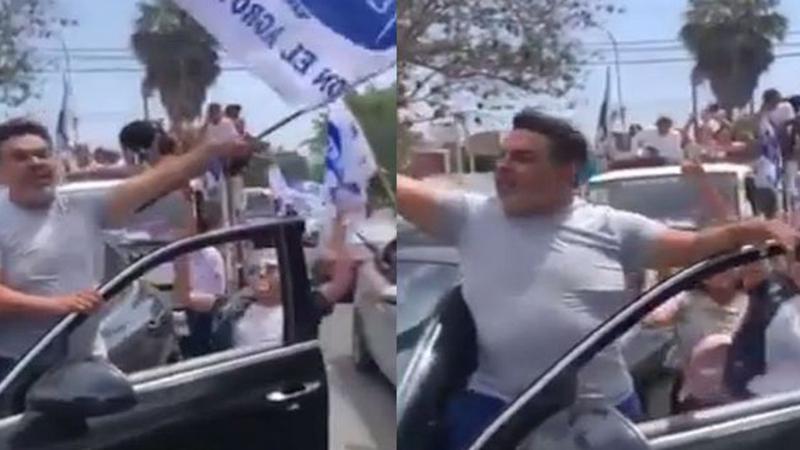 Andrés Hurtado lideró caravana del Frepap: “Yo soy Ezequiel Ataucusi”