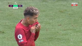 Liverpool sueña con el empate: gol de Firmino para el descuento 1-2 ante Brighton (VIDEO)