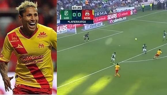 Raúl Ruidíaz anotó golazo colgando al arquero en la liga mexicana (VIDEO)