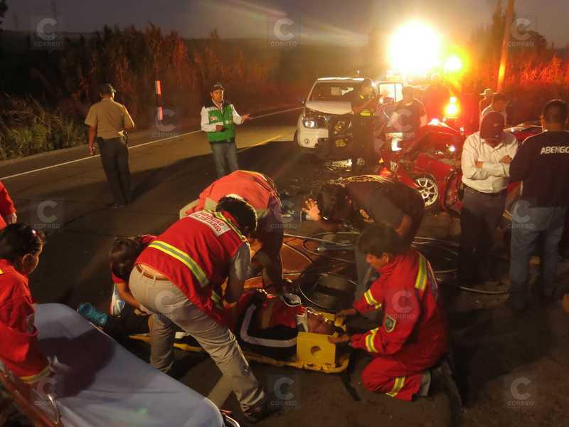 Seguridad de gobernador regional de Moquegua se accidenta en la vía Panamericana Sur