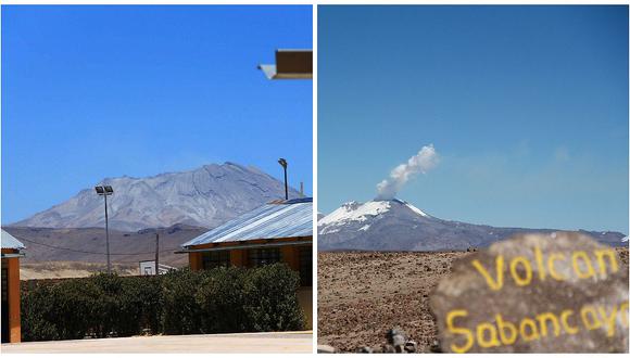 Se reduce niveles de actividad de volcanes Ubinas y Sabancaya 