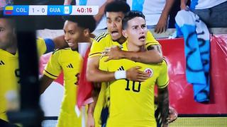 Gol de Colombia: James Rodríguez anotó el 1-0 ante Guatemala (VIDEO)