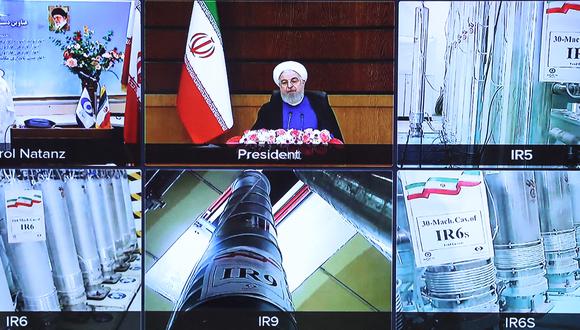 El presidente iraní, Hasan Rohani, anunció que país empezará a enriquecer uranio y mostró imágenes de planta nuclear. (Foto: AFP)