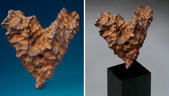 Subastan meteorito en forma de corazón para el Día de San Valentín