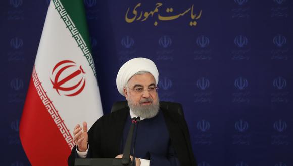 Irán llama a Estados Unidos a “frenar violencia” contra su gente tras muerte de George Floyd. En la imagen el presidente iraní Hassan Rouhani (AFP PHOTO / HO / IRANIAN PRESIDENCY)