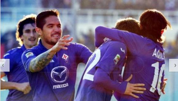 Fiorentina venció 1-0 al Sassuolo con Vargas en cancha