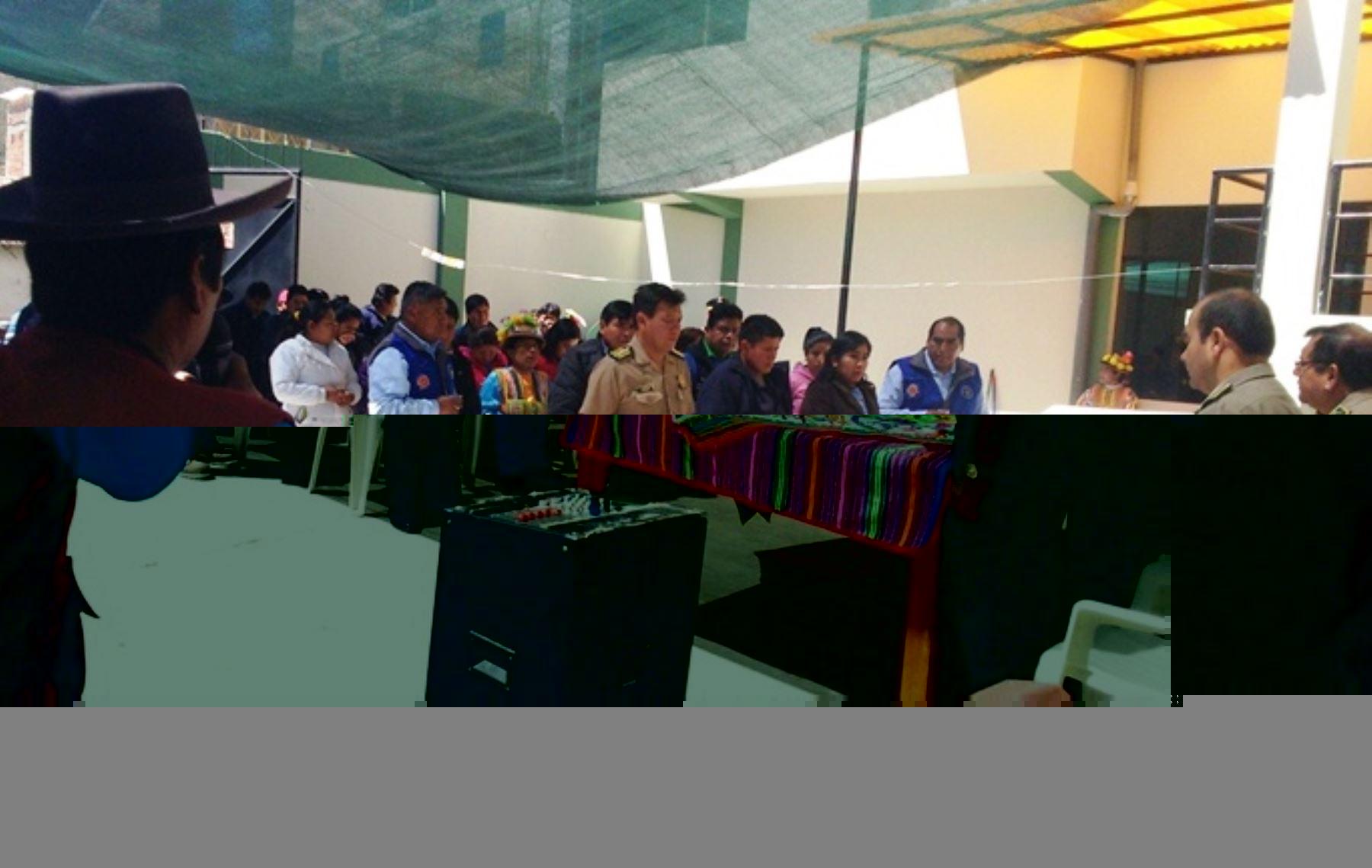 Autoridades entregan comisaría rural en Calacoa