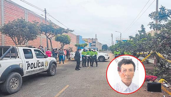 Antenor Benites Rivera fue encontrado muerto en quinta cuadra de jirón Almirante Guisse, en Miraflores Alto. Cámara de seguridad captó que fue atacado por tres sujetos.