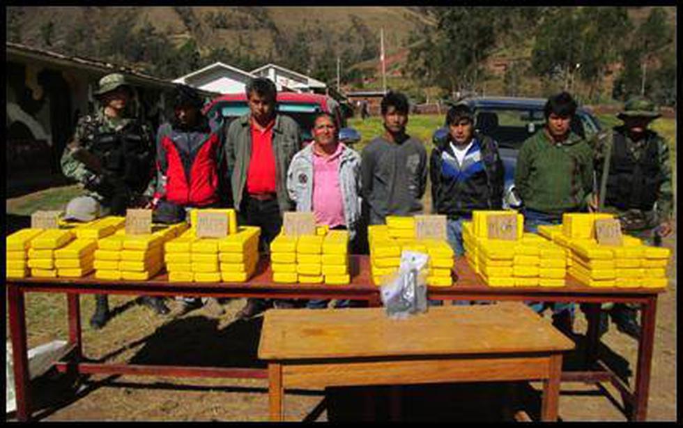 Apurímac: Autoridades incautan 230 kg de droga