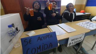 Curioso aviso en local de votación llama la atención en Cusco: “Se acepta comida” (FOTOS)
