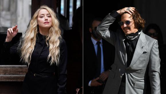 Amber Heard y Johnny Depp estuvieron casados durante 15 meses, entre febrero de 2015 y mayo de 2016. Llevan años en medio de acusaciones mutuas de abusos físicos y psicológicos (Foto: Niklas Halle'n / AFP)