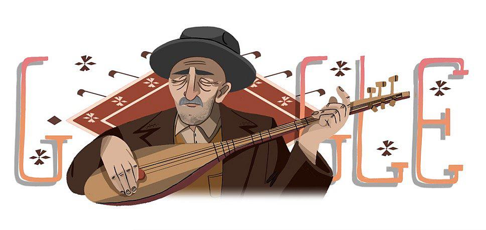 Google celebra el aniversario de Âşık Veysel Şatıroğlu con doodle