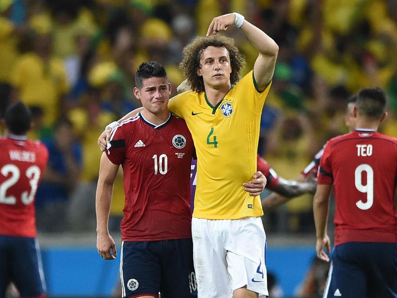 James Rodríguez reveló lo que le dijo David Luiz en Brasil 2014