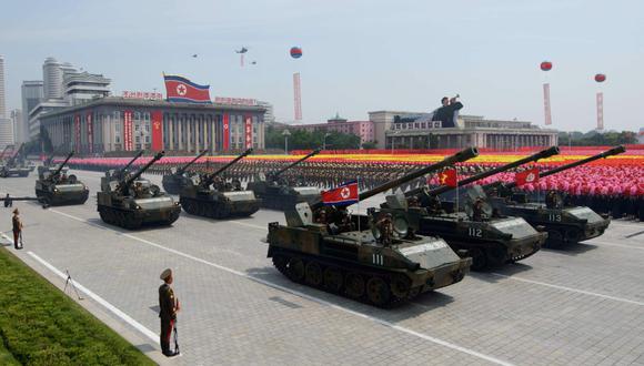 Corea del Norte realizó desfile de su poderío militar pese a COVID-19. (Foto referencial: AFP/Ed JONES)