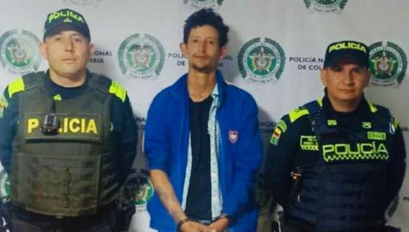 Sergio Tarache fue capturado por la Policía de Colombia.  Foto: Mininter