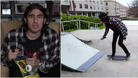 Perdió la vista y monta skate como un profesional (VIDEO)
