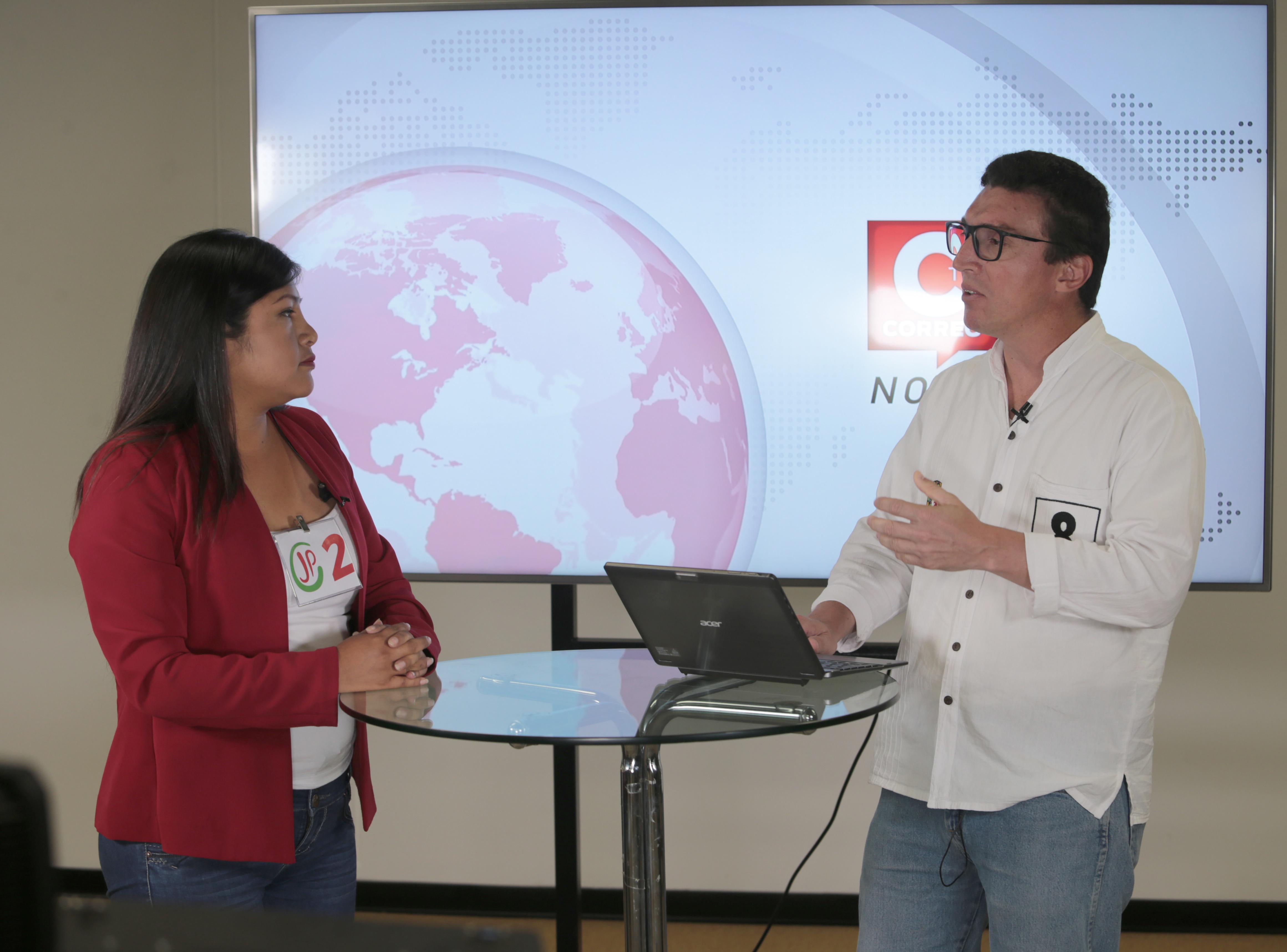 Los candidatos al Congreso de la República, Grace Baquerizo (Juntos por el Perú) y Justo Balmaceda (Contigo) debatieron sobre 'enfoque de género' y 'unión civil' en 'Conoce a tu candidato' / Foto: Giuliano Buiklece