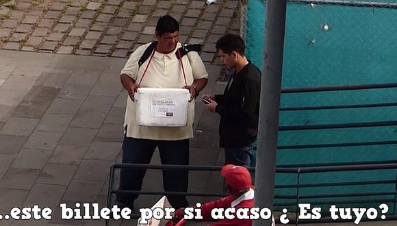 Youtuber hace experimento social con venezolanos y un billete (VIDEO) 