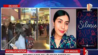 Flor Salvador: jóvenes forman largas filas en firma de libros de escritora mexicana en centro comercial