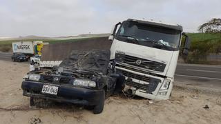 Pasajero extranjero muere en choque entre tráiler y camioneta en Pisco