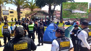 Tacna: Realizan operativo para retirar campamento de migrantes en parque