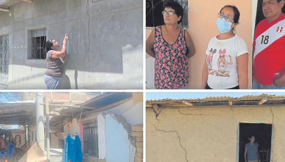A 9 meses del fuerte sismo de magnitud 6.1, diversas familias del distrito de Ignacio Escudero piden ayuda para reconstruir sus viviendas.