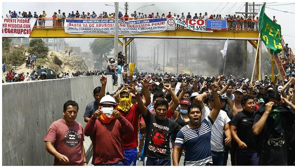 Arde Puente Piedra con protestas por el cobro de peaje en Chillón (VIDEO)