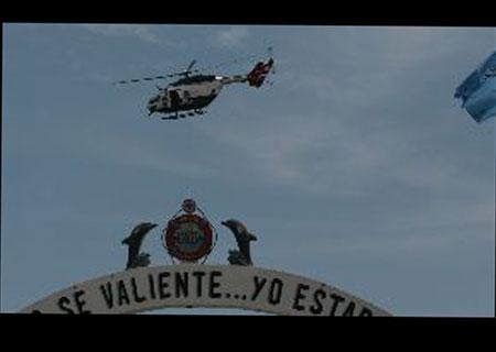 Helicópteros patrullan sedes de Cumbre ASPA