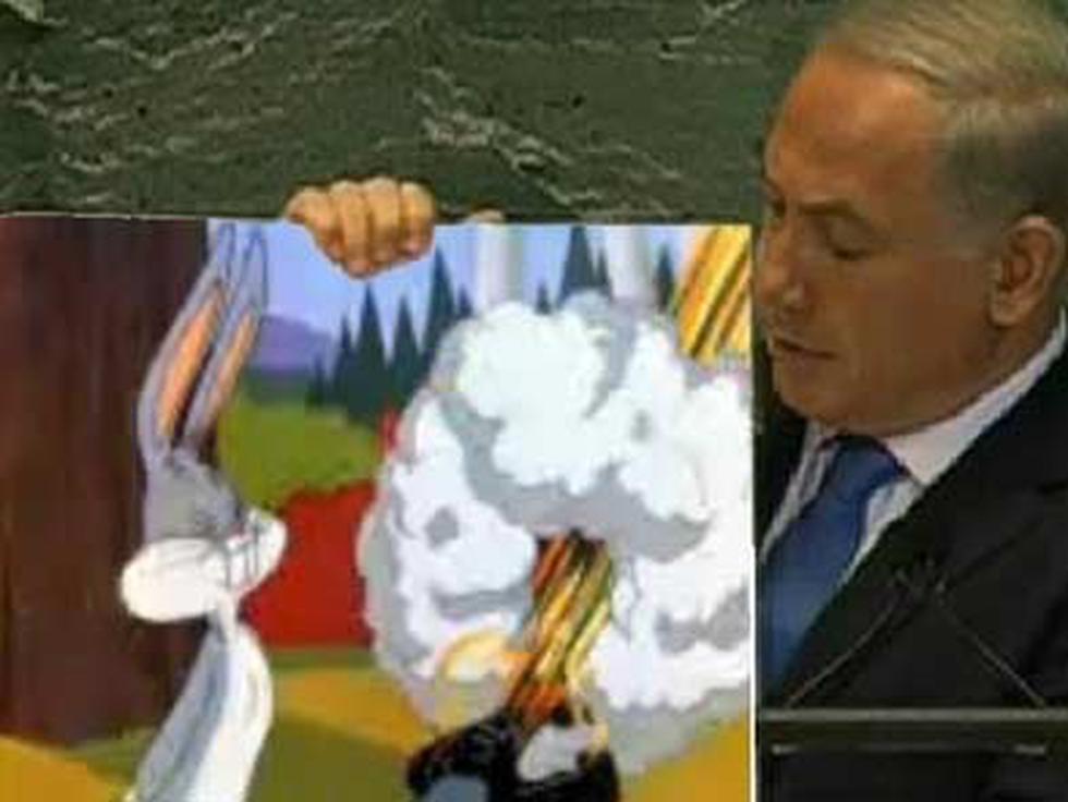 Cartel de Netanyahu en la ONU genera diversos memes en internet