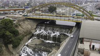 Concluyen con trabajos de protección de las bases del puente Del Ejército para evitar erosión del río Rímac