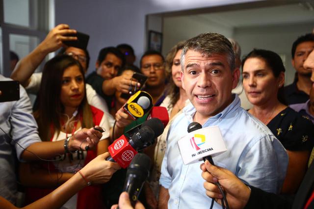Julio Guzmán sobre Partido Morado tras flash electoral: “Quiero darle las gracias a todos los peruanos”. Fotos: Hugo Curotto/GEC