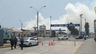 Marina de Guerra del Perú: controlan incendio dentro de la Base Naval del Callao (VIDEO)