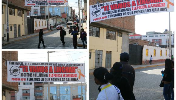 Huancayo: ¿Quién está detrás de los carteles "ratero te vamos a linchar"? (VIDEO)