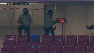 Atlético de Madrid: la llamativa forma de jugadores para aplacar el frío (VIDEO)